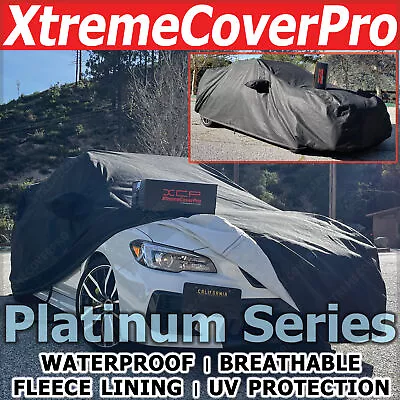 Waterproof Car Cover W/MirrPckt -Black For 2015 SUBARU WRX STi W/ STi SPOILER • $89.99