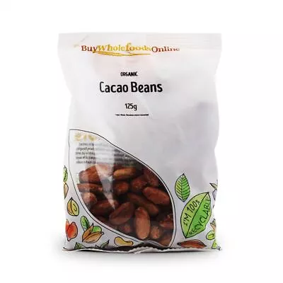 Organic Cacao Beans 125g | BWFO | Free UK Mainland P&P • £7.12