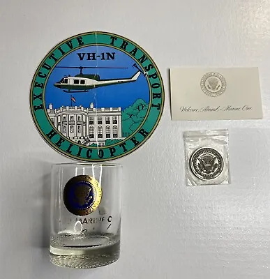 Vintage Aboard Air Marine One Glass Gerald R. Ford Challenge Coin Decal • $65
