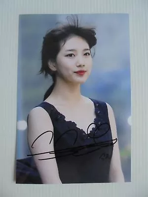 Suzy Bae Miss A 4x6 Photo Korean Actress KPOP Autograph Signed USA Seller A3 • $14.99