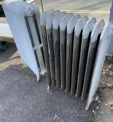 2- Antique Cast Iron Radiator Heater For Hot Water Systems Vintage Working • $500