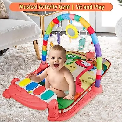 WALLE Baby Play Mat Baby Gym Piano Tummy Time Playmats & Floor Gyms With 5 Sens • £16.99