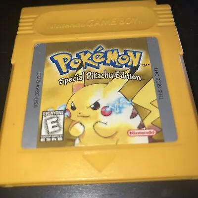 Pokémon Yellow  (Nintendo Game Boy 1999) Authentic Tested Saves • $50