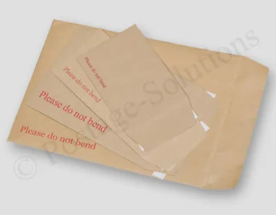 Please Do Not Bend Hard Card Board Backed Manila Envelope Brown A3 /a4 /a5 /a6 • £2.85