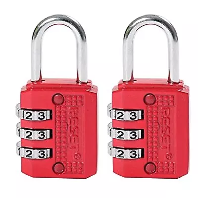 RESET-071 3 Digit Small Combination Lock Tiny Padlock For Mini Locker Box Lug... • $9.19