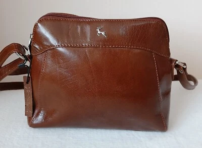 £7.50 • Buy Ashwood Tan Leather Crossbody Shoulder Bag