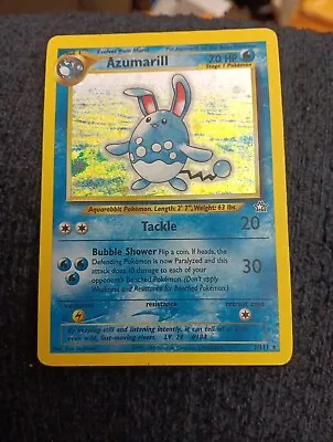 Pokémon TCG Azumarill Neo Genesis 2/111 Holo Unlimited Holo Rare • $14