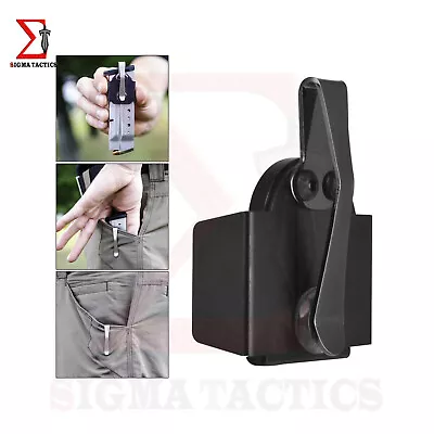 Magnetic In-The-Pocket Mag Holder For Pocket Clip 9mm/.40SW Tactical Medium Size • $11.99