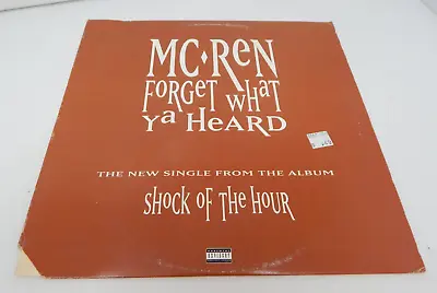 MC Ren - Forget What Ya Heard Record 12  Vinyl • $17.56