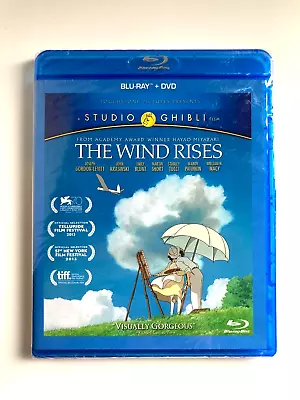 The Wind Rises (Blu-ray DVD 2013) Studio Ghibli Hayao Miyazaki Sealed Brand NEW • $16.95