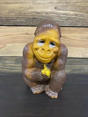 Vintage 1971 Happy Gorilla 13  Bank Ape/Monkey New York Vinyl Product W/ Stopper • $35