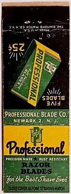 Professional Razor Blades Vintage Matchbook Cover • $4.99