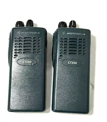 Untested Lot Of 2 Motorola CT250 UHF 403-470MHZ Radio  AAH34RDC9AA2AN • $47.45