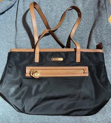 Michael Kors | Black Kempton Pocketed Tote - Nylon Handbag - Shoulder Bag Purse • $40