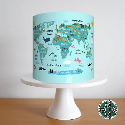 Map World Globe Cake Topper Border Strip Wrap Pattern Birthday Party Deco Gift • £6.49