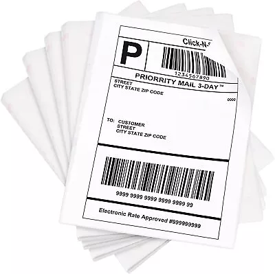 100-1000 Full Sheet Labels 8.5 X11  Shipping Address Blank Labels Self Adhesive • $11.98