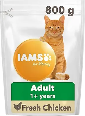 IAMS Complete Dry Cat Food For Senior 7+ Cats With Ocean Fish 800 G • £5.99