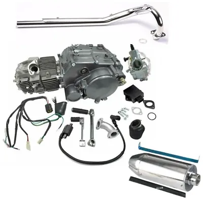 150cc Lifan Racing 4-Stroke Complete Engine Motor Muffler Kit 150CC 140cc CT110 • $709.12