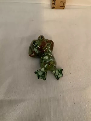 Frog Figurine Small Vintage Ceramic • $8