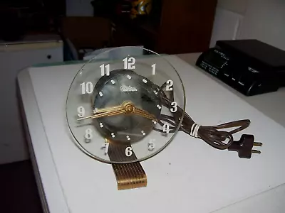 Vintage TELECHRON Art Deco Model 5H59  The Satellite   Clock Works • $99.55