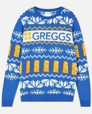 £19.95 • Buy Size (M) Medium Primark Greggs Mens Official Knitted Jumper Christmas Sausage .A
