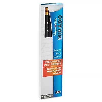 Mirado Black Warrior Woodcase Pencil Nontoxic HB #2 Black Matte Barrel Doz... • $11.19