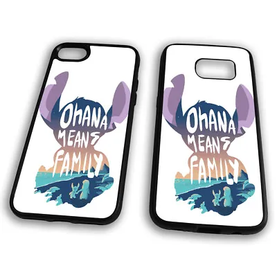 £6.49 • Buy Ohana Means Family Lilo Stitch Hawaii Nobody Left Rubber TPU Phone Case Cover
