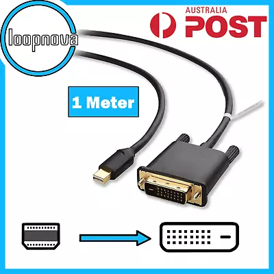 Mini DisplayPort DP Male To DVI Male Cable Adapter For Mac Thunderbolt Converter • $9