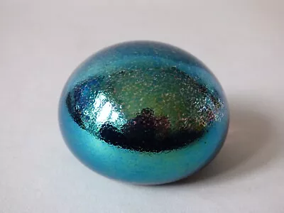 £16.99 • Buy Green Langham Avondale Heron British Studio Art Glass Lustre Glaze Paperweight