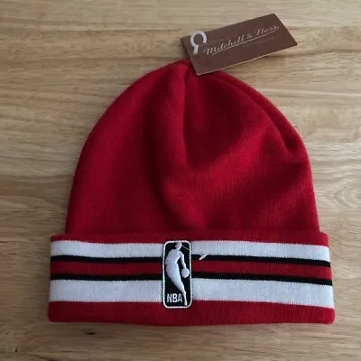 *NWT* CHICAGO BULLS Mitchell & Ness Official NBA Winter Knit Hat Beanie Cap • $19.99