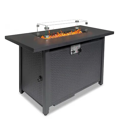 Outdoors Propane Fire Pit 43  Gas Fire Pit Table 50000BTU Patio Heater & Cover • $173.99