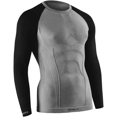 £30.95 • Buy Tervel Comfortline Mens Thermal Long Sleeve Gym Workout Shirt Base Layer Melange
