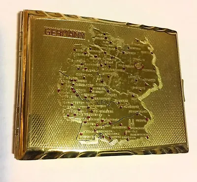 VNTG. USA GERMANY CIGARETTE CASE TABBACO BOX Metal • $49.85