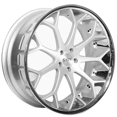 20  Staggered Azad Wheels Az99 Silver With Chrome Ss Lip Rims & Tires W/ Tpms • $3129