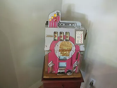 Antique Mills Slot Machine Roman Head W VIDEO • $3999.99