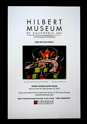 Hilbert Museum Mary Blair Exhibit Print Ad Alice Tea Party Disney Gallery Art • $19.95