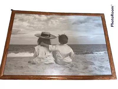 Vintage Two Children-BETSY CAMERON-Limited Edition Prints 15.5”x22” Framed Beach • $41.99