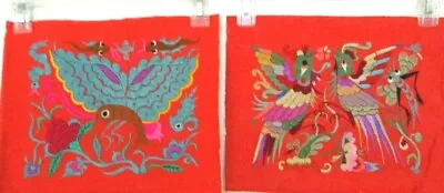 Vintage Chinese Miao Aboriginal Tribe Handmade Fibric Embroidery Paintings • $48