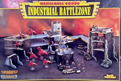 1996 INDUSTRIAL BATTLEZONE - OOP TERRAIN WARHAMMER 40k NECROMUNDA SCENARIO PAPER • £171.33