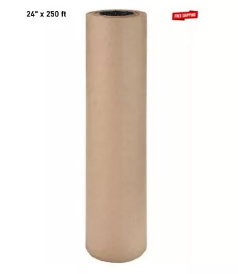 24  X 250 Ft Brown Kraft Paper Recycled Roll Packaging Shipping Wrapping • $26.97