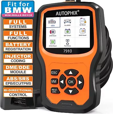 AUTOPHIX 7910 For BMW OBD2 Scanner Full Systems Code Reader Diagnostic Scan Tool • $89