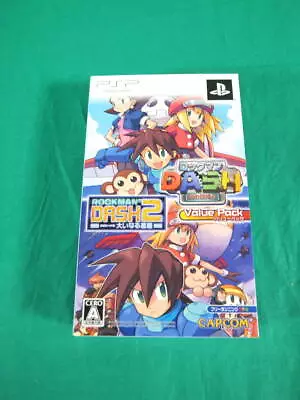 Rockman DASH 1 + 2 Value Pack PSP Mega Man Legends  NTSC-J Used From Japan 37 • $77