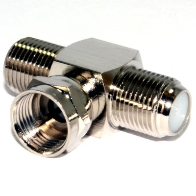 £2.66 • Buy 2 Way F-Type Splitter Combiner TV Virgin Cable Sky Satellite Freeview [006992]