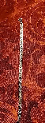 Vintage Trifari Silver Tone Bracelet Woven Sparkle 7  Never Been Worn • $20