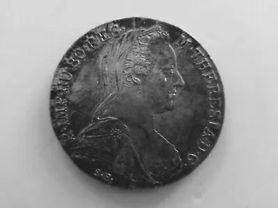 Rare Austria 1780 Maria Theresa 1-Thaler Silver Coin (Restrike) • $46