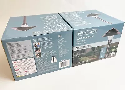 2 PACK - Malibu Proscapes 20W 2-Tier Landscape Down Light Pathway Outdoor Metal • $24.99