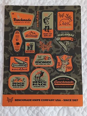 Benchmade Knives Stickers Fishing Hunt Sheet Of 15 Stickers SHOT SHOW 2024 • $24.99