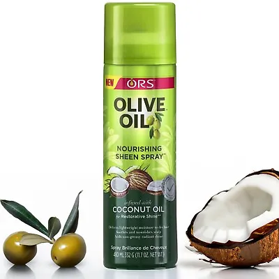 ORS Olive Oil & Coconut Nourishing Sheen Spray 472ml | Alcohol - Paraben Free • £6.85