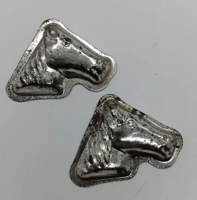 Tin Metal Horse Head Shaped Chocolate Candy Mold Lot • $5.97