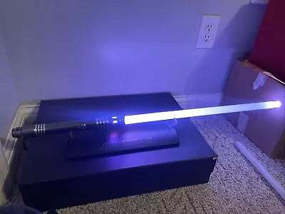 Star Wars Replica Lightsaber And Stand  • $85